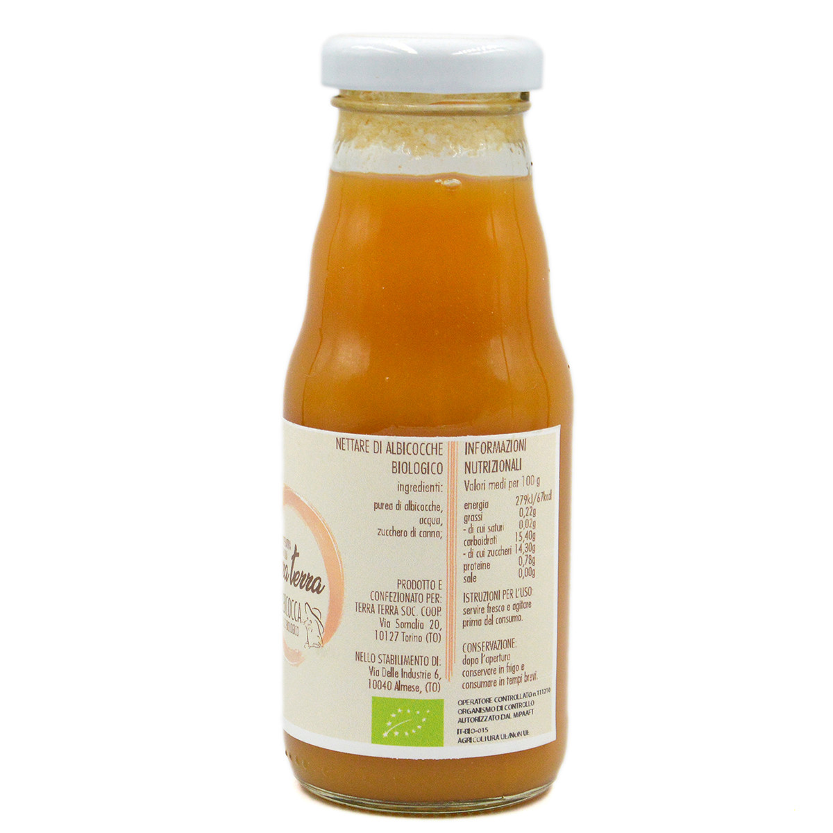 etichetta 1 Succo e polpa albicocca 200 ml bio